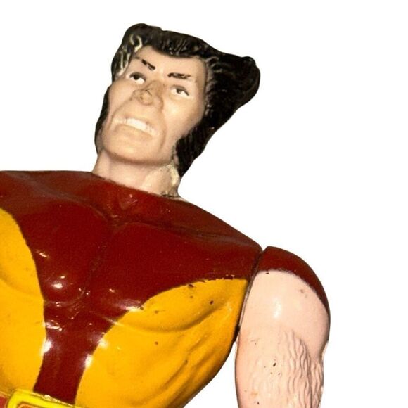 1991 Toy Biz Marvel Super Heroes Wolverine version 1 Loose Action Figure X-Men - Picture 6 of 9